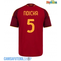 Camisa de time de futebol AS Roma Evan Ndicka #5 Replicas 1º Equipamento 2026-27 Manga Curta